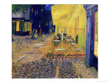 The Café Terrace on the Place du Forum, Arles, at Night, c.1888 (detail) Impressão giclée por Vincent van Gogh