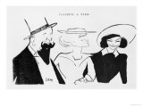 Willy Colette and Polaire Giclee Print by Sem 