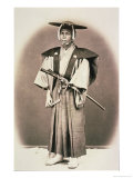 Japanese Court Official or Samurai, circa 1870s Giclee Print