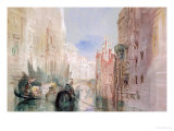 A Canal Near the Arsenale, Venice Giclee Print by William Turner