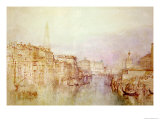 The Grand Canal Looking Towards the Dogana Reproduction procédé giclée par William Turner