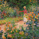 Garden at Giverny, 1895 Giclee Print by Claude Monet