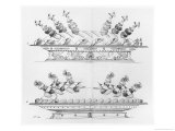 Designs for Food Decoration from "L'Art De La Cuisine Francaise", Published 1833 Giclee Print by Marie Antoine Careme