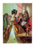The Old King and the Nutcracker Prince, Illustration from "The Nutcracker" by E.T.A. Hoffman 1883 reproduction procédé giclée par Carl Offterdinger