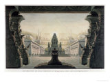 Set Design for the Final Scene of "The Magic Flute" by Wolfgang Amadeus Mozart Giclee Print by Karl Friedrich Schinkel