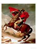 Napoleon Crossing the Alps, circa 1800 Reproduction procédé giclée par Jacques-Louis David
