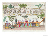 Queen Mathilda and Her Servants Weaving the Bayeux Tapestry, Scene from a Vaudeville Performance - Giclee Baskı Queen Mathilda and Her Servants Weaving the Bayeux Tapestry, Scene from a Vaudeville Performance - Giclee Baskı