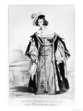 Marie Dorval in the Role of Marion Delorme by Victor Hugo Giclee Print by Achille Deveria