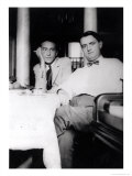 Jean Cocteau and Georges Auric at Villefranche Sur Mer, 1924 Giclee Print Jean Cocteau and Georges Auric at Villefranche Sur Mer, 1924 Giclee Print