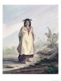 Young Woman of Tahiti, circa 1841-48 reproduction procédé giclée par Maximilien Radiguet