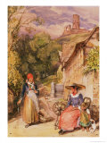 Peasants of the Black Forest reproduction procédé giclée par John Frederick Lewis