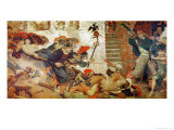 The Expulsion of the Danes from Manchester, 920 AD reproduction procédé giclée par Ford Madox Brown