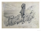 Monuments on Easter Island reproduction procédé giclée par Pierre Loti