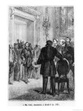 Phileas Fogg Arriving, Illustration from "Around the World in Eighty Days" Giclee Print by L Bennet