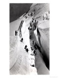 Climbers Ascending Mont Blanc, circa 1860 Giclee Print by Bisson Freres Studio Climbers Ascending Mont Blanc, circa 1860 Giclee Print by Bisson Freres Studio