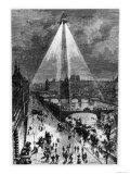 Illustration from "Robur Le Conquerant" by Jules Verne Paris, Hetzel, 1886 Giclee Print by L Bennet