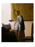 Woman Reading a Letter, circa 1662-63 Reproduction procédé giclée par Jan Vermeer