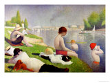 Bathers at Asnieres, 1884 Reproduction procédé giclée par Georges Seurat