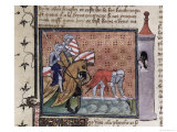 Lancelot Crossing the Sword Bridge Giclee Print