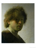 Self Portrait as a Young Man, circa 1628 reproduction procédé giclée par Rembrandt van Rijn 