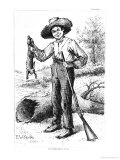 Frontispiece to "The Adventures of Huckleberry Finn," by Mark Twain 1884 Giclee Print by Edward Windsor Kemble