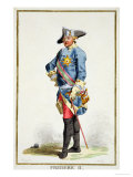 Frederick II "The Great" King of Prussia from Receuil Des Estampes Giclee Print by Pierre Duflos