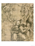 Pythagoras, Detail from the Cartoon for the "School of Athens," 1510-11 Reproduction procédé giclée par Raphael 
