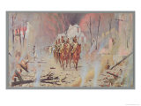 Napoleonic Troops in Moscow in 1812, from "Napoleon, La Campagne De Russie" Giclée-Druck von Basil Weretshchagin