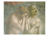 Adam and Eve Banished from Paradise, circa 1427 (Pre-Restoration) (Detail) Reproduction procédé giclée par Tommaso Masaccio