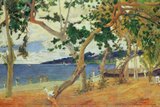 By the Seashore, Martinique, 1887 reproduction procédé giclée par Paul Gauguin