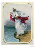 The Poetess Sappho Throwing Herself into the Sea Giclee Print by Henry Emy