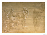 Pythagoras, Drawing for the "School of Athens" Fresco Reproduction procédé giclée par Raphael 