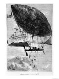 The Albatross and the Go-Ahead, Illustration from "Robur Le Conquerant" Giclee Print by L Bennet