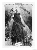 Frontispiece of "Robur Le Conquerant" by Jules Verne Paris, Hetzel, 1886 Giclee Print by L Bennet