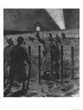The Christmas Day Truce of 1914, Published 1915 Giclee Print by Frederic Villiers