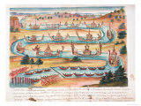 Arrival of the French Ambassadors to Siam, from an Account of the Jesuits in Siam, 1688 Giclee Print