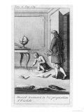 Scene from the Childhood of Blaise Pascal Early 19th Century Giclee Print Scene from the Childhood of Blaise Pascal Early 19th Century Giclee Print