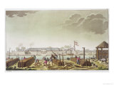 The Fort at Batavia with Native Loggers, Plate 50 from "Le Costume Ancien Et Moderne" Giclee Print by G. Castellini