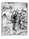 Allegory of Astronomy, from "Margarita Philosophica," Published in Basel 1508 Giclée-Druck von Gregor Reisch