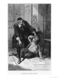 Scene from the Childhood of Blaise Pascal Giclee-trykk av Emile Antoine Bayard