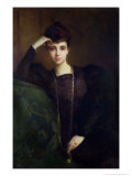 Portrait of a Young Woman, circa 1900 reproduction procédé giclée par Pascal Adolphe Jean Dagnan-Bouveret