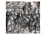 Scenes of Divination, Including Haruspication, Pyromancy and Necromancy Giclee Print by Hans Burgkmair