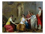 The Mother of the Gracchi, circa 1780 Giclee Print by Joseph Benoit Suvee