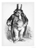 The Proprietor as Sir Vulture, Caricature from "Vie Privee Et Publique Des Animaux" Giclee Print by Grandville 