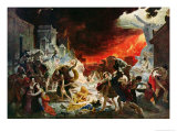 The Destruction of Pompeii in 79 AD Giclee Print by Karl Pawlowitsh Bruelow