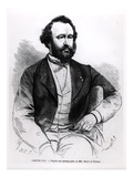 Adolphe Sax, from 'L'Illustration', 1863 (Engraving) (B/W Photo) Giclee Print by  French
