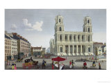 The Place Saint Sulpice, circa 1815-20 Giclee Print by Henri Courvoisier-Voisin The Place Saint Sulpice, circa 1815-20 Giclee Print by Henri Courvoisier-Voisin