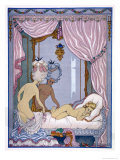 Bedroom Scene from "Les Liaisons Dangereuses" by Pierre Choderlos De Laclos Published 1920s Giclee Print by Georges Barbier