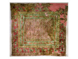 Pile Carpet Depicting Horses, Riders, Fallow Deer and Griffins Giclee Print