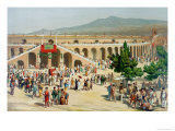 A Market in Pompeii Giclee Print by Antonio Niccolini